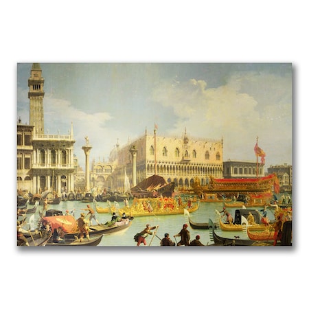 Canatello 'The Betrothal Of The Venetian Doge' Canvas Art,35x47